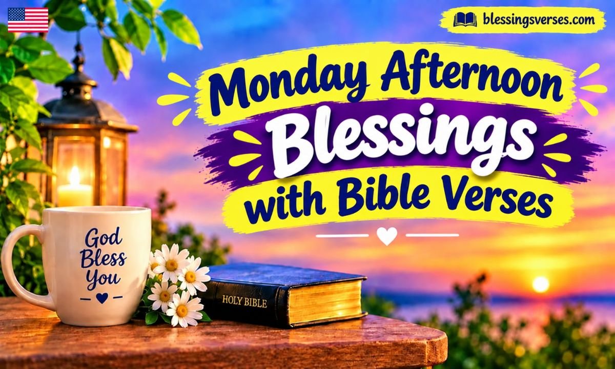 Monday Afternoon Blessings with Bible Verses