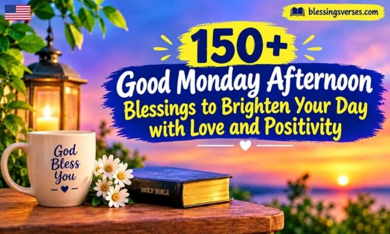 155+ Good Monday Afternoon Blessings to Brighten Your Day with Love and Positivity