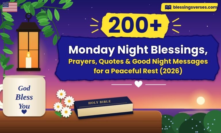 200+ Monday Night Blessings, Prayers, Quotes & Good Night Messages for a Peaceful Rest (2026)